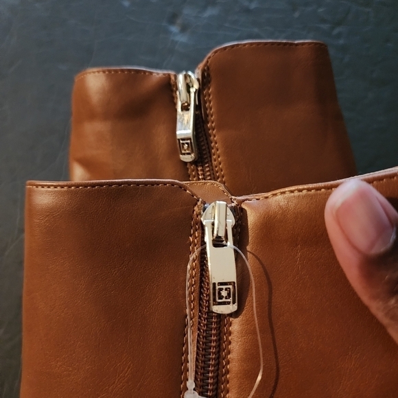 Liz Claiborne Womens Maycen Stacked Heel Booties  Size 9 M NEW (FLAW) - Picture 9 of 10